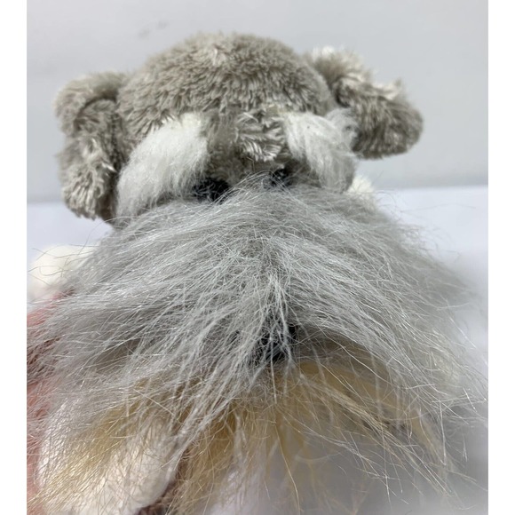 Ganz Webkinz Schnauzer Plush Puppy Dog Gray White Stuffed Animal Toy No Code - Picture 5 of 11